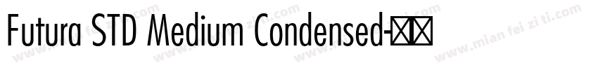 Futura STD Medium Condensed字体转换
